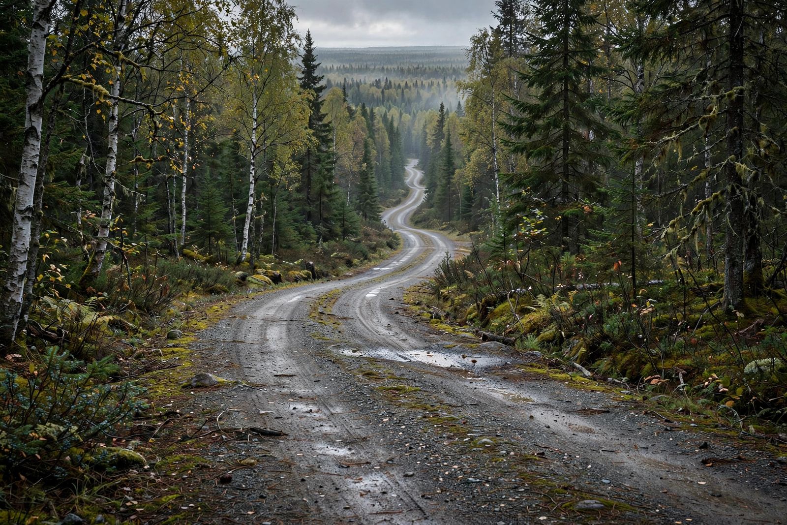Open Crown land forest under a wide sky