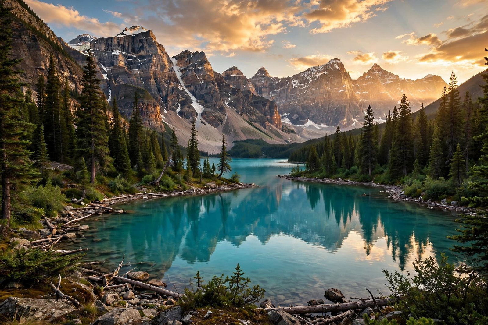 A Parks Canada trail through old-growth forest